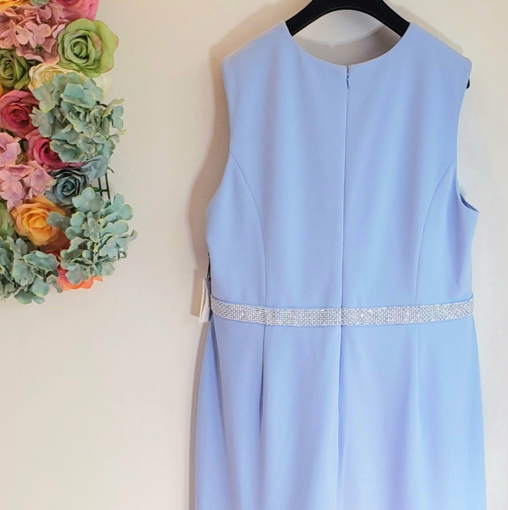 CALVIN KLEIN New Periwinkle Blue Plus Size Dress - Picture 13 of 15